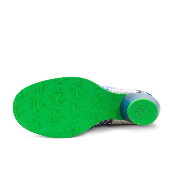 JOHN FLUEVOG East End Pandora Ankle Boot with Eyelets Patchwork - Picture 7 of 7